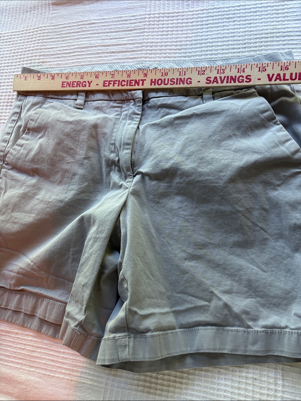 Tommy Hilfiger Light Gray Cotton Chino Shorts - Picture 4 of 4